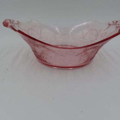 Large Pink Glassware (4 pieces)