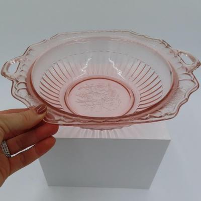 Large Pink Glassware (4 pieces)