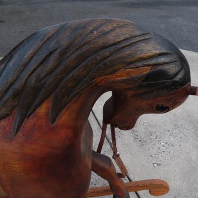 Vintage handcrafted Rocking Horse