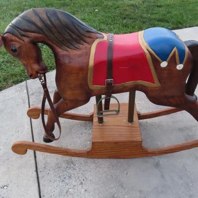 Vintage handcrafted Rocking Horse