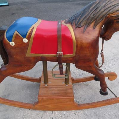 Vintage handcrafted Rocking Horse