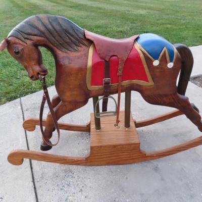 Vintage handcrafted Rocking Horse