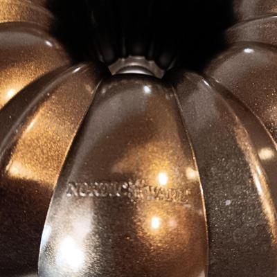 PAMPERED CHEF STONE BAR PAN, NORDIC WARE BUNDT PAN AND STAINLESS STEEL BOWL
