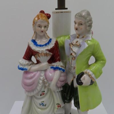 19th Century Figurines & Lamp