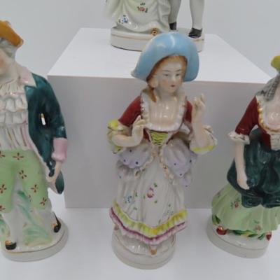 19th Century Figurines & Lamp