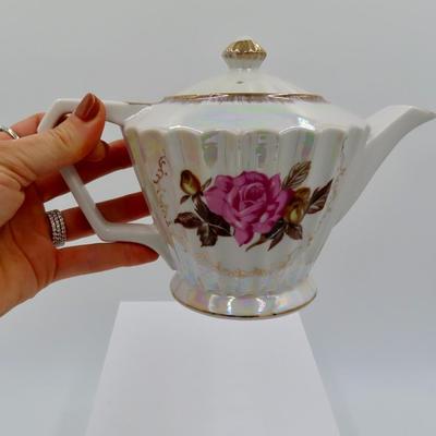 Iridescent Rose Teapot