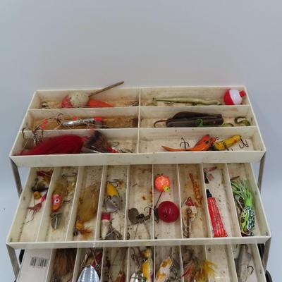 Vintage Tackle Box & Contents