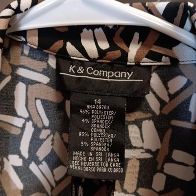 LADIES 2 PC SKIRT/JACKET, 2 KNIT DRESSES AND 3 OTHER DRESSES