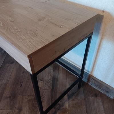 Two drawer desk with hidden multi plug hidden Access in top - USB - Electric