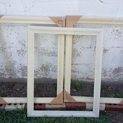 Three white solid wood picture frames - Lasting Impressions