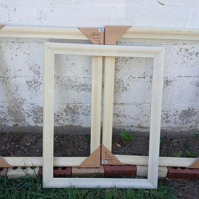 Three white solid wood picture frames - Lasting Impressions