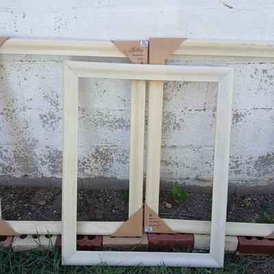 Three white solid wood picture frames - Lasting Impressions