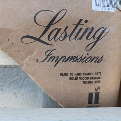 Three white solid wood picture frames - Lasting Impressions