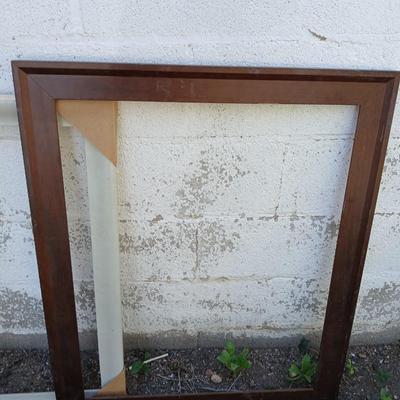 Three wooden Picture frames - Brown - Black - and white - For crafting!