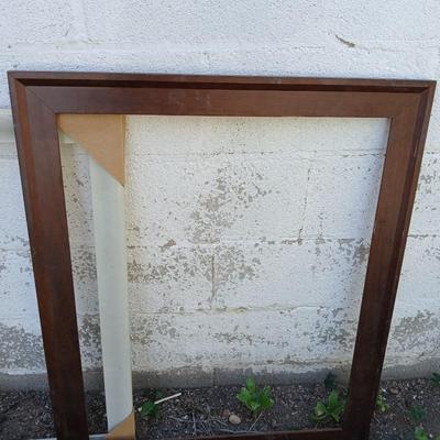Three wooden Picture frames - Brown - Black - and white - For crafting!