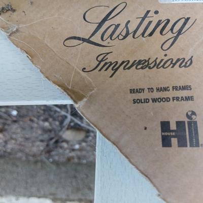 Three wooden Picture frames - Brown - Black - and white - For crafting!