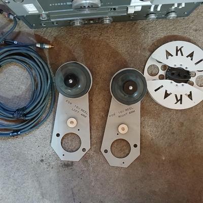 Akai Cross-field X-355 Reel to reel player with reels accessories - and Manuals