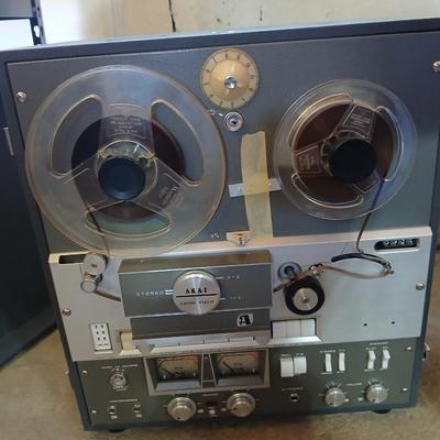 Akai Cross-field X-355 Reel to reel player with reels accessories - and Manuals