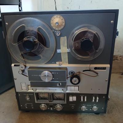 Akai Cross-field X-355 Reel to reel player with reels accessories - and Manuals