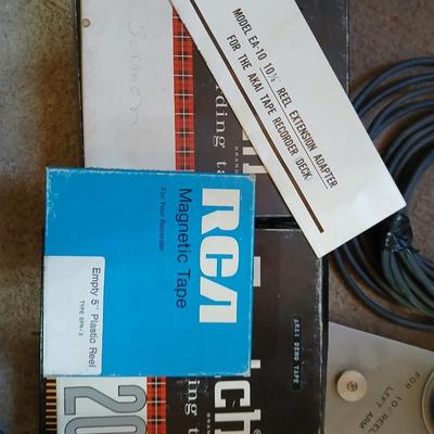Akai Cross-field X-355 Reel to reel player with reels accessories - and Manuals