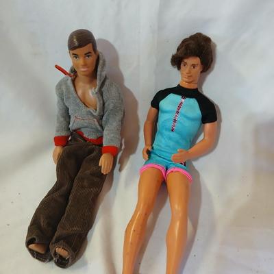 Two 1960's Ken dolls Barbie