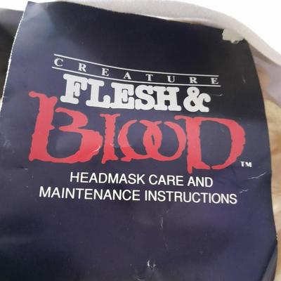 Creature Flesh & Blood Head mask Halloween mask