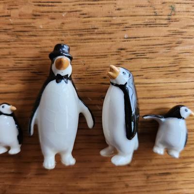 Ceramic Mini Penguin Family