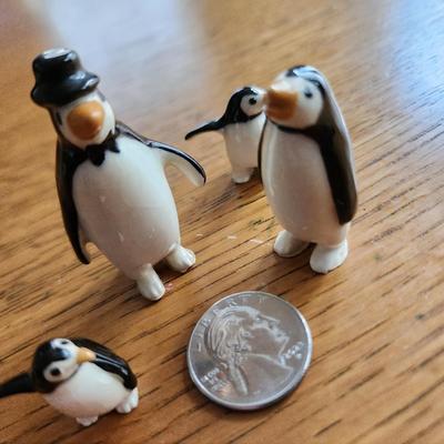 Ceramic Mini Penguin Family