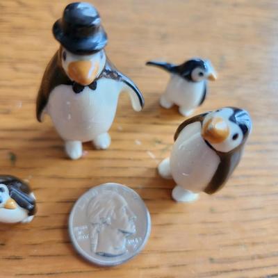 Ceramic Mini Penguin Family