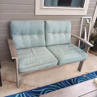 METAL PATIO LOVESEAT