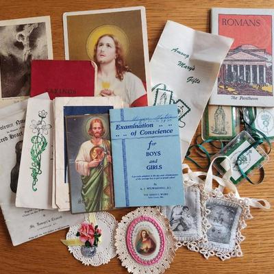 Collection of Religious Ephemera, Medals and Medallions