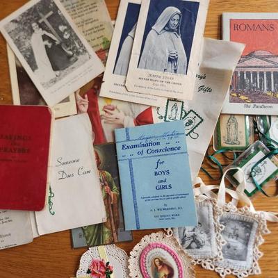Collection of Religious Ephemera, Medals and Medallions