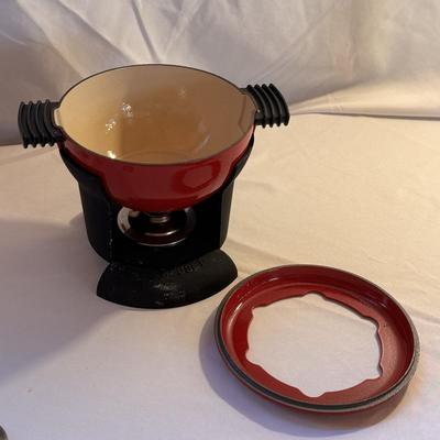Le Creuset Cast Iron Fondue Set and Accessories (K-DZ)