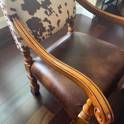 Cow Print Accent Chair