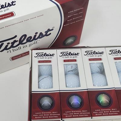 Four Boxes New Golf Balls - Titleist & TPro, Srixon, TD