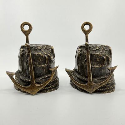 735 Pair of SPI Metal Anchor / Rock Bookends