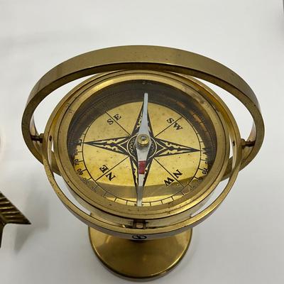 738 Brass Ships Compass and Sundial