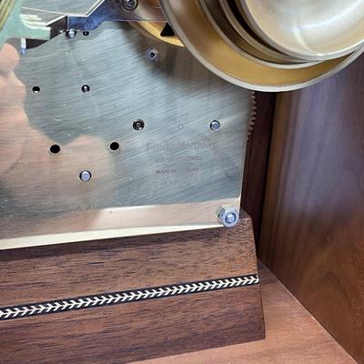 740 Vintage Peter Gerard USA Inlaid Mantle Clock