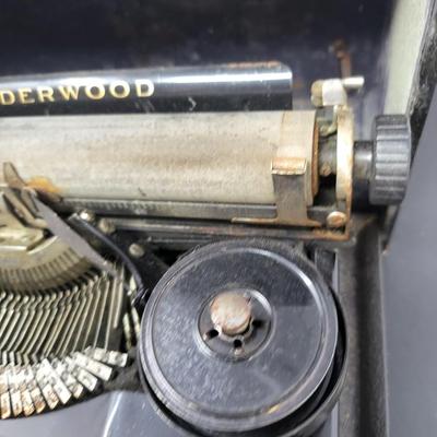 Antique Underwood Typewriter, Case