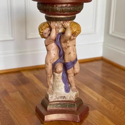 Decorative Hand-Painted Pedestal