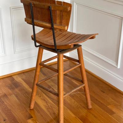 Vintage Wooden Tall Stool/Chair
