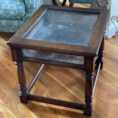 Display Case Side Table