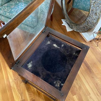 Display Case Side Table
