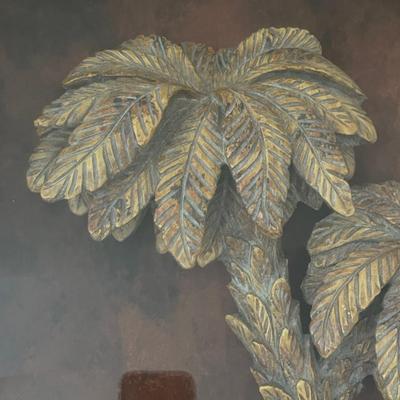 Set of 3D Palm Tree Themed Wall Art