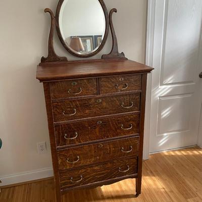 Antique Dresser with Mirror