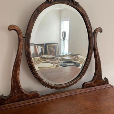 Antique Dresser with Mirror
