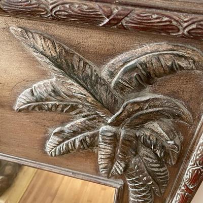 Palm Tree Themed Table and Mirror