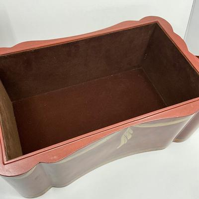 746 Handpainted Wooden Chest / Box