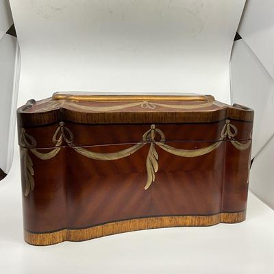 746 Handpainted Wooden Chest / Box