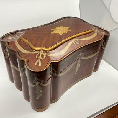 746 Handpainted Wooden Chest / Box
